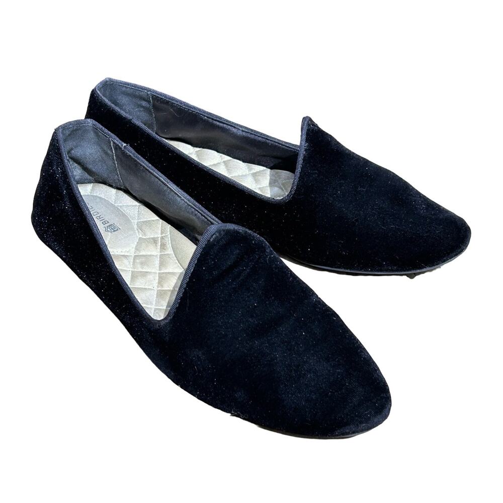 Birdies shoes size 8.5 black velvet flats slipper